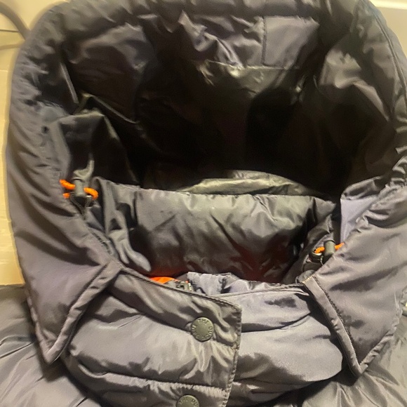 SAVE THE DUCK navy puffer coat in size M - Picture 9 of 12